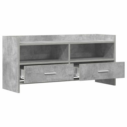 vidaXL TV Cabinet 100 x 33 x 47 cm Concrete Grey Engineered Wood