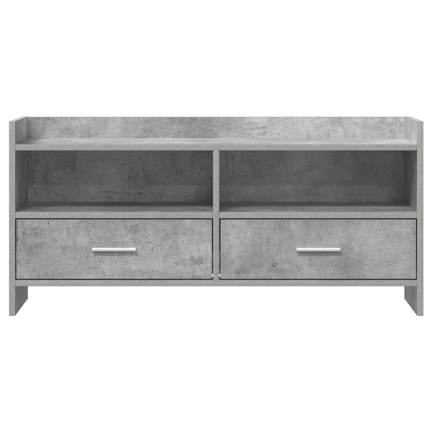 vidaXL TV Cabinet 100 x 33 x 47 cm Concrete Grey Engineered Wood