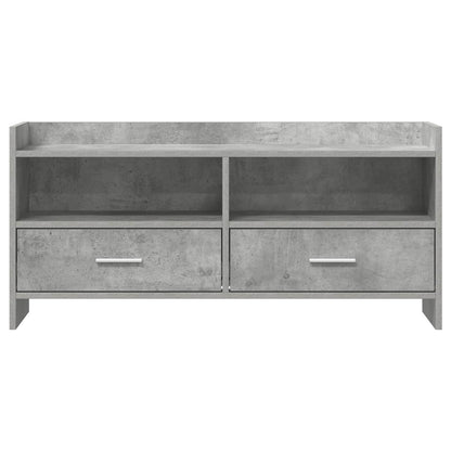 vidaXL TV Cabinet 100 x 33 x 47 cm Concrete Grey Engineered Wood