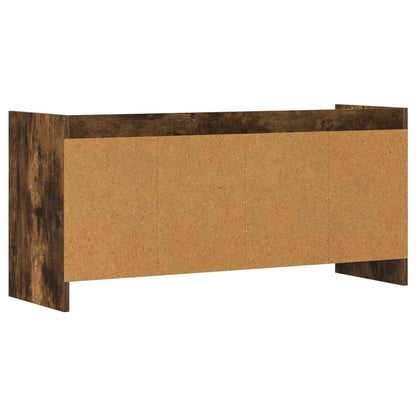 vidaXL TV Cabinet 100 x 33 x 47 cm Smoked Oak Engineered Wood