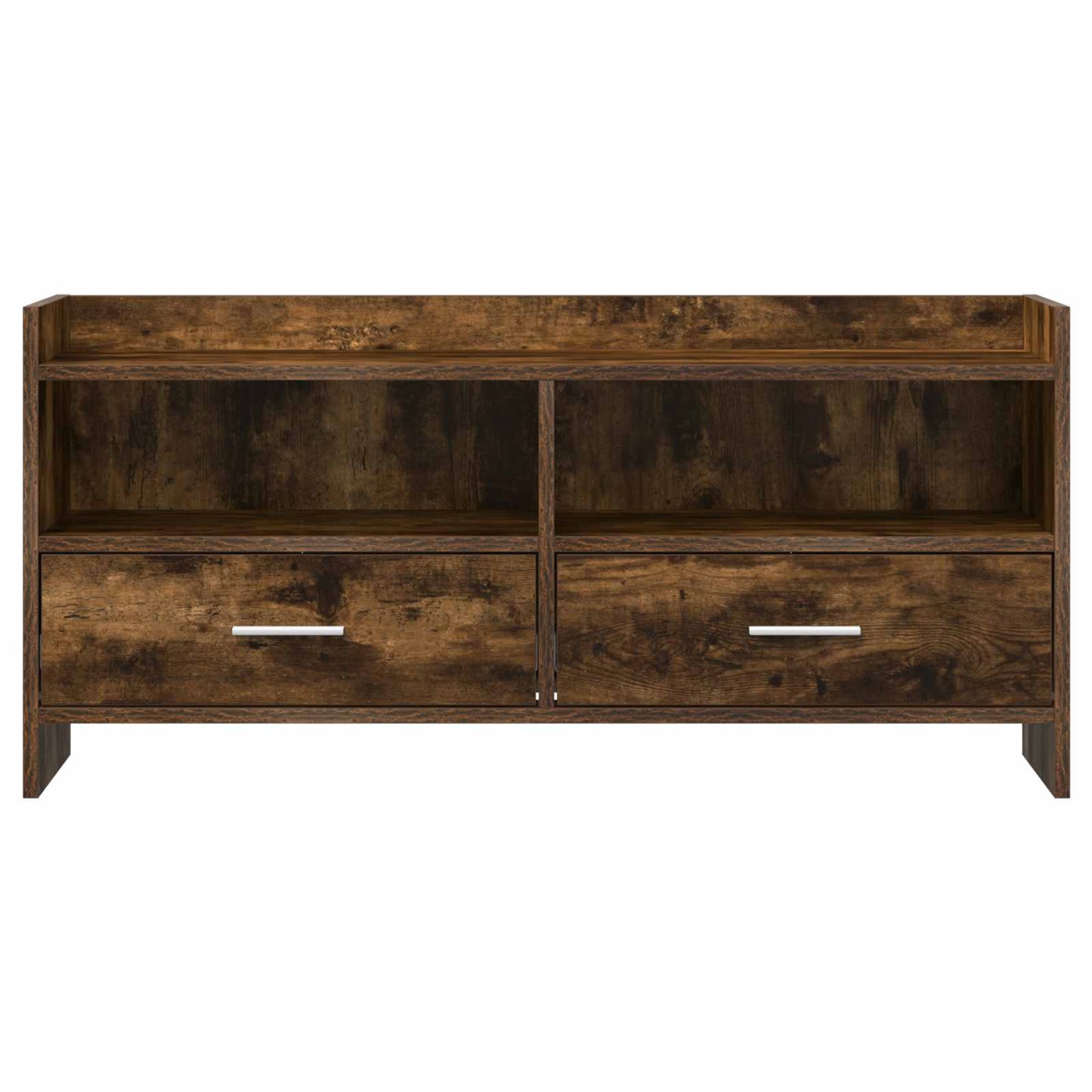 vidaXL TV Cabinet 100 x 33 x 47 cm Smoked Oak Engineered Wood