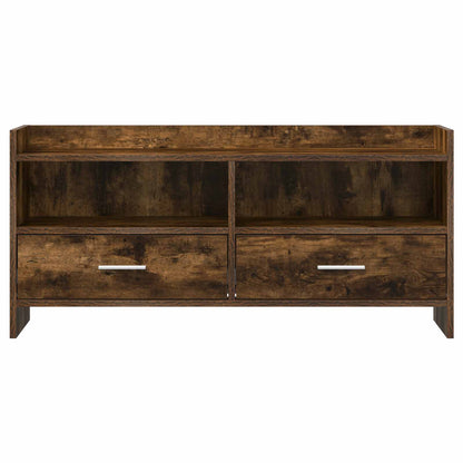 vidaXL TV Cabinet 100 x 33 x 47 cm Smoked Oak Engineered Wood