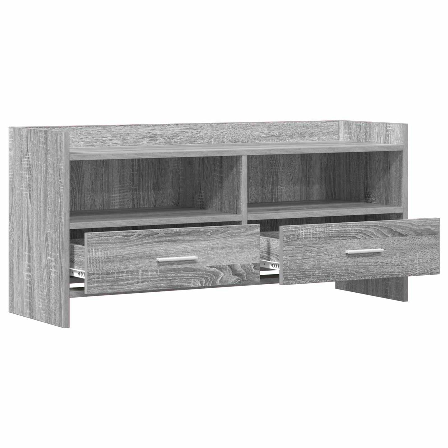 vidaXL TV Cabinet 100 x 33 x 47 cm Grey Sonoma Engineered Wood