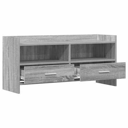 vidaXL TV Cabinet 100 x 33 x 47 cm Grey Sonoma Engineered Wood