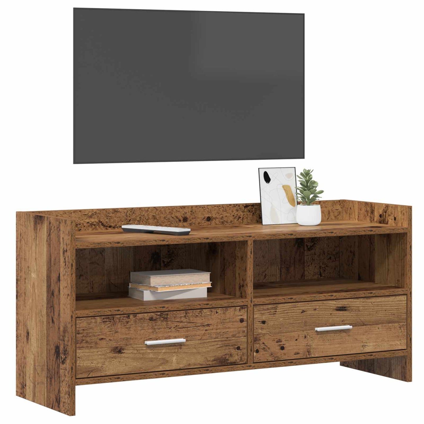 vidaXL TV Cabinet 100 x 33 x 47 cm Old Wood Engineered Wood