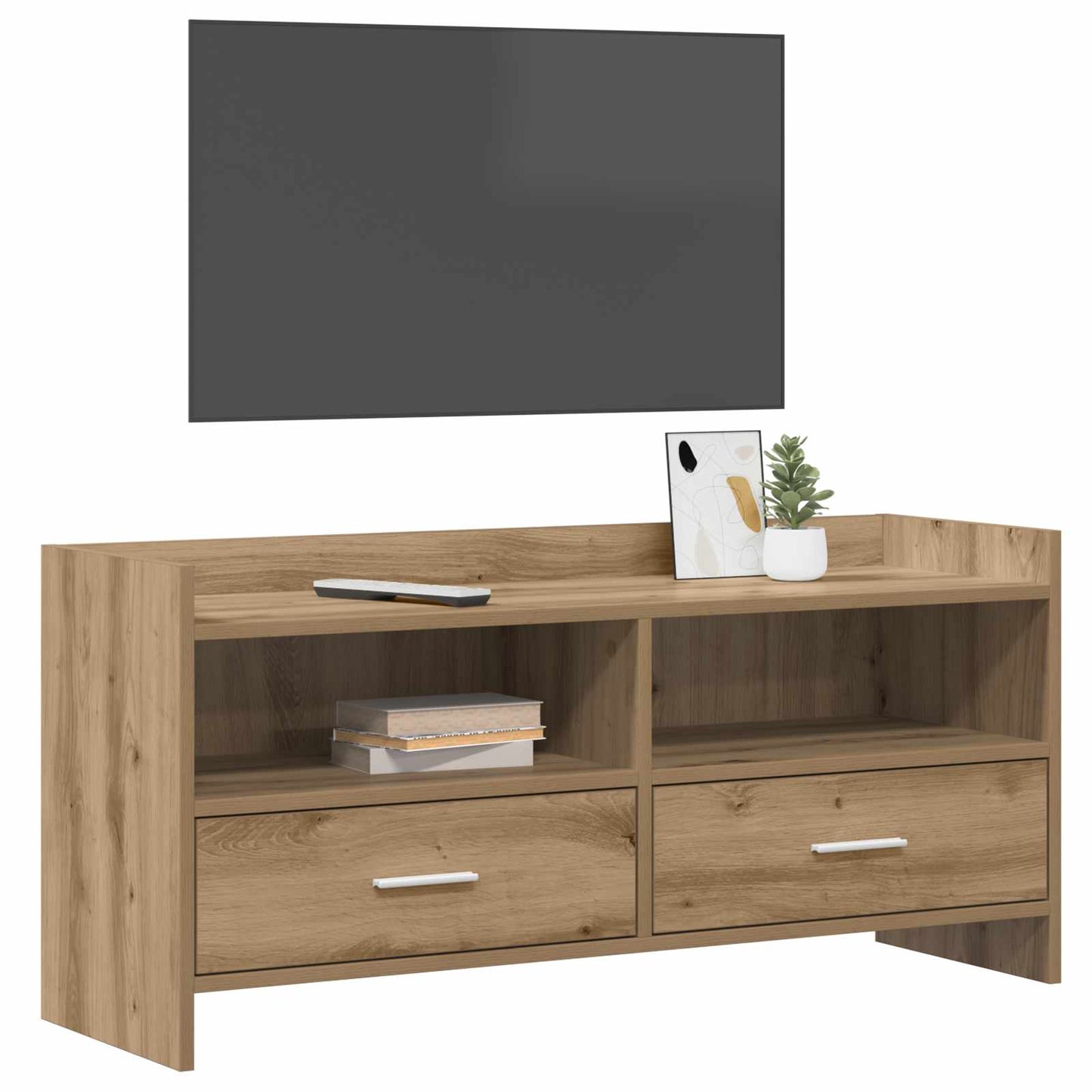vidaXL TV Cabinet 100 x 33 x 47 cm Artisan Oak Engineered Wood