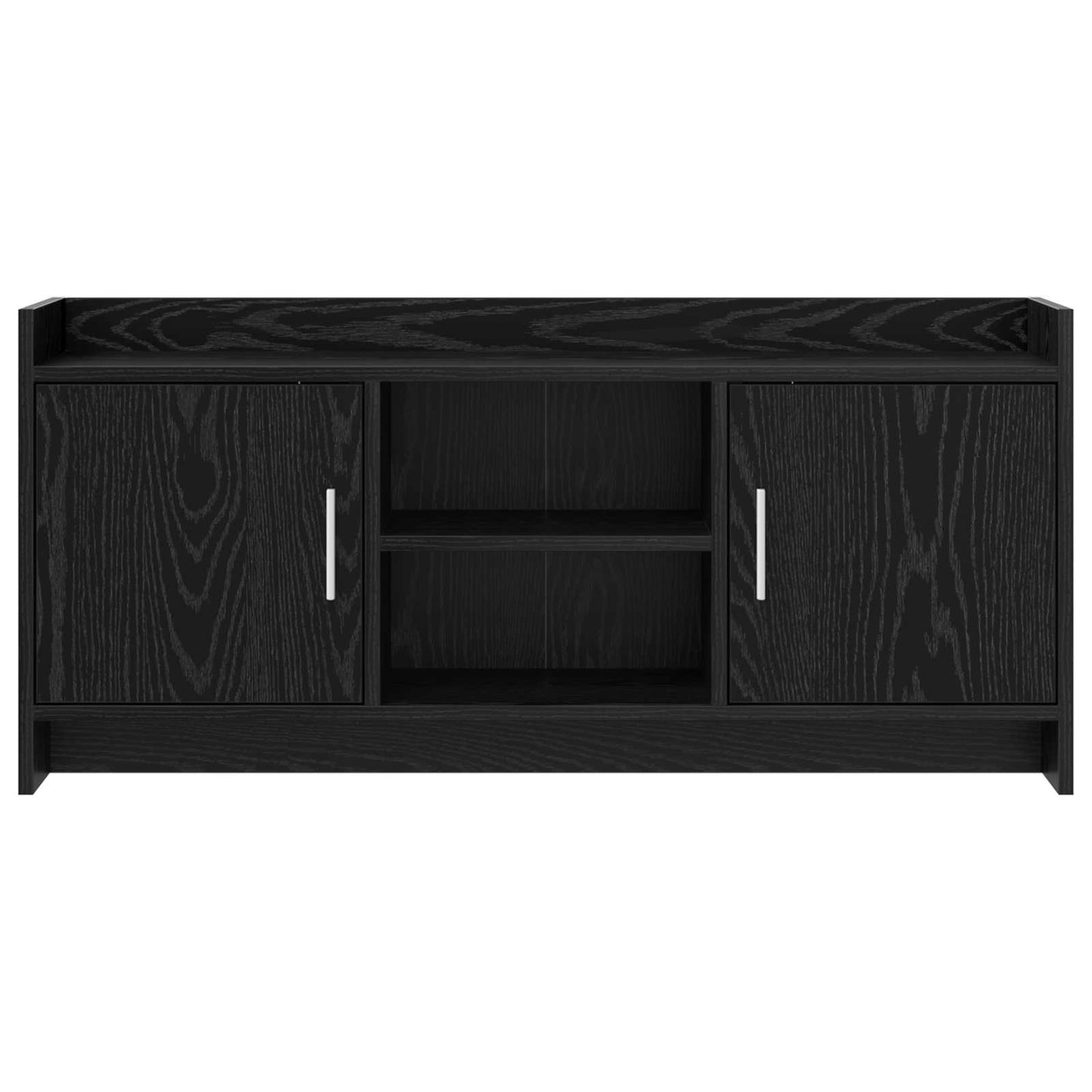 vidaXL TV Cabinet 102 x 33 x 47 cm Black Oak Engineered Wood
