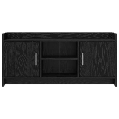 vidaXL TV Cabinet 102 x 33 x 47 cm Black Oak Engineered Wood