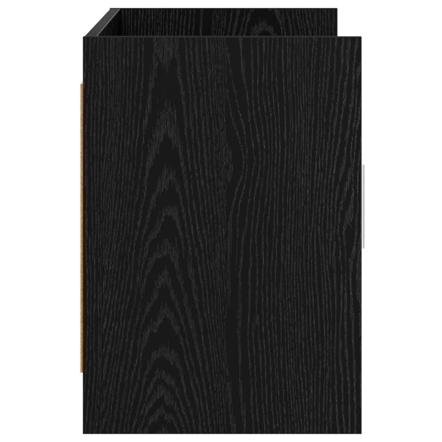vidaXL TV Cabinet 102 x 33 x 47 cm Black Oak Engineered Wood