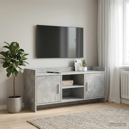vidaXL TV Cabinet 102 x 33 x 47 cm Concrete Grey Engineered Wood