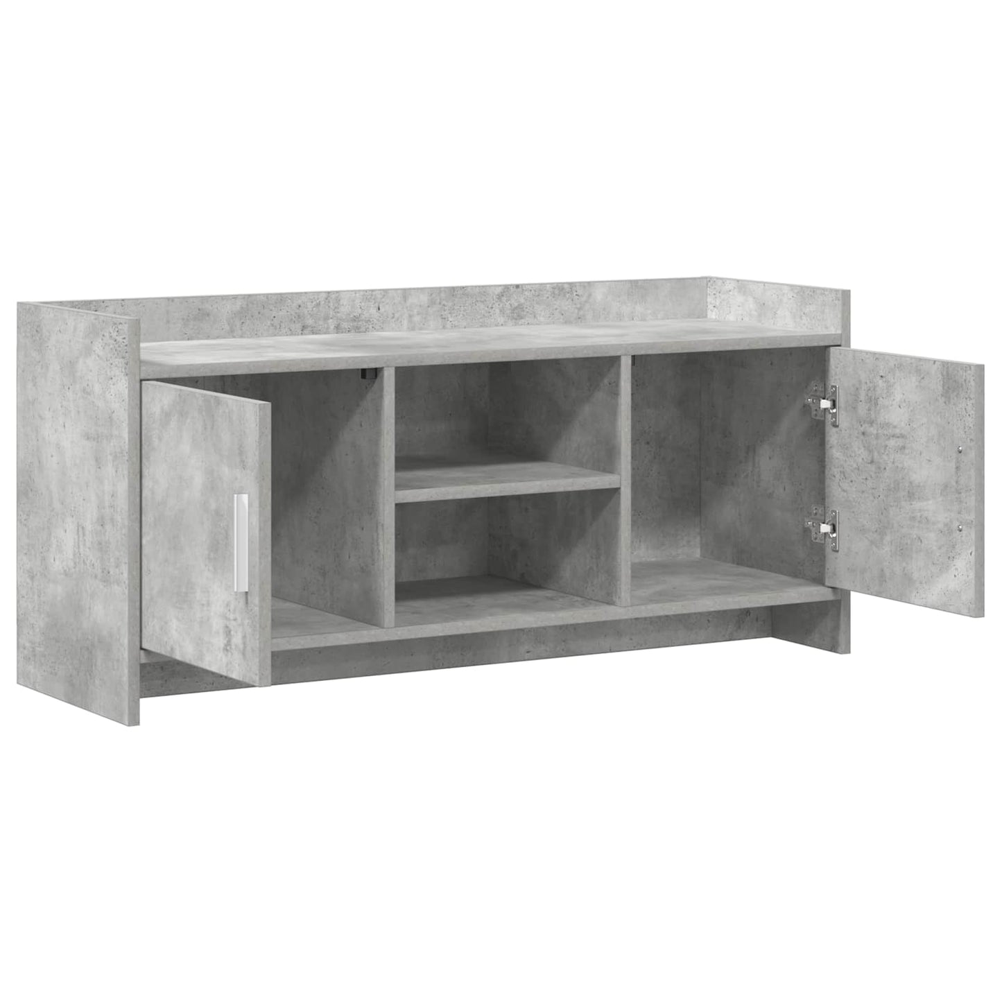 vidaXL TV Cabinet 102 x 33 x 47 cm Concrete Grey Engineered Wood