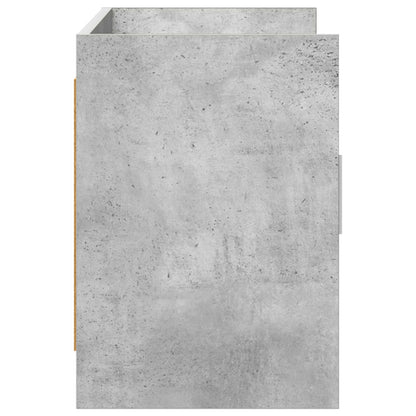 vidaXL TV Cabinet 102 x 33 x 47 cm Concrete Grey Engineered Wood
