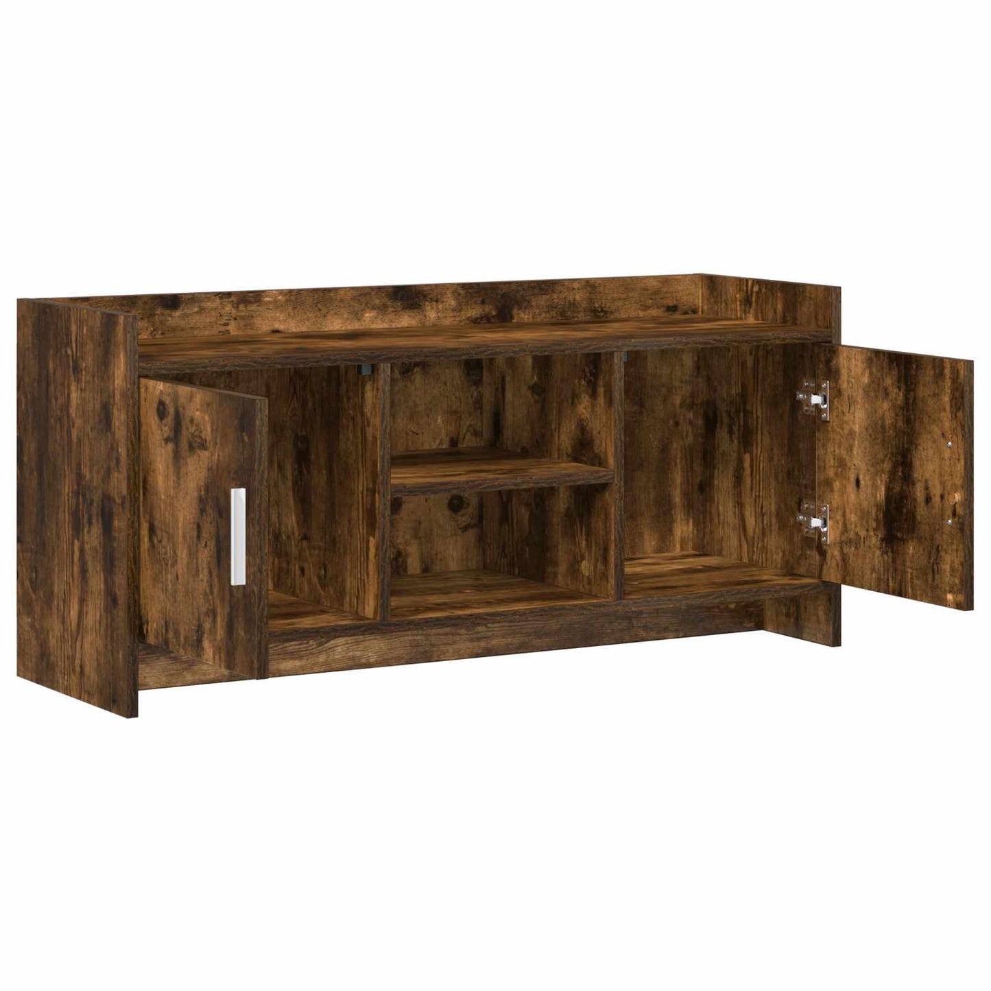 vidaXL TV Cabinet 102 x 33 x 47 cm Smoked Oak Engineered Wood