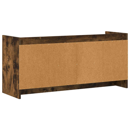 vidaXL TV Cabinet 102 x 33 x 47 cm Smoked Oak Engineered Wood
