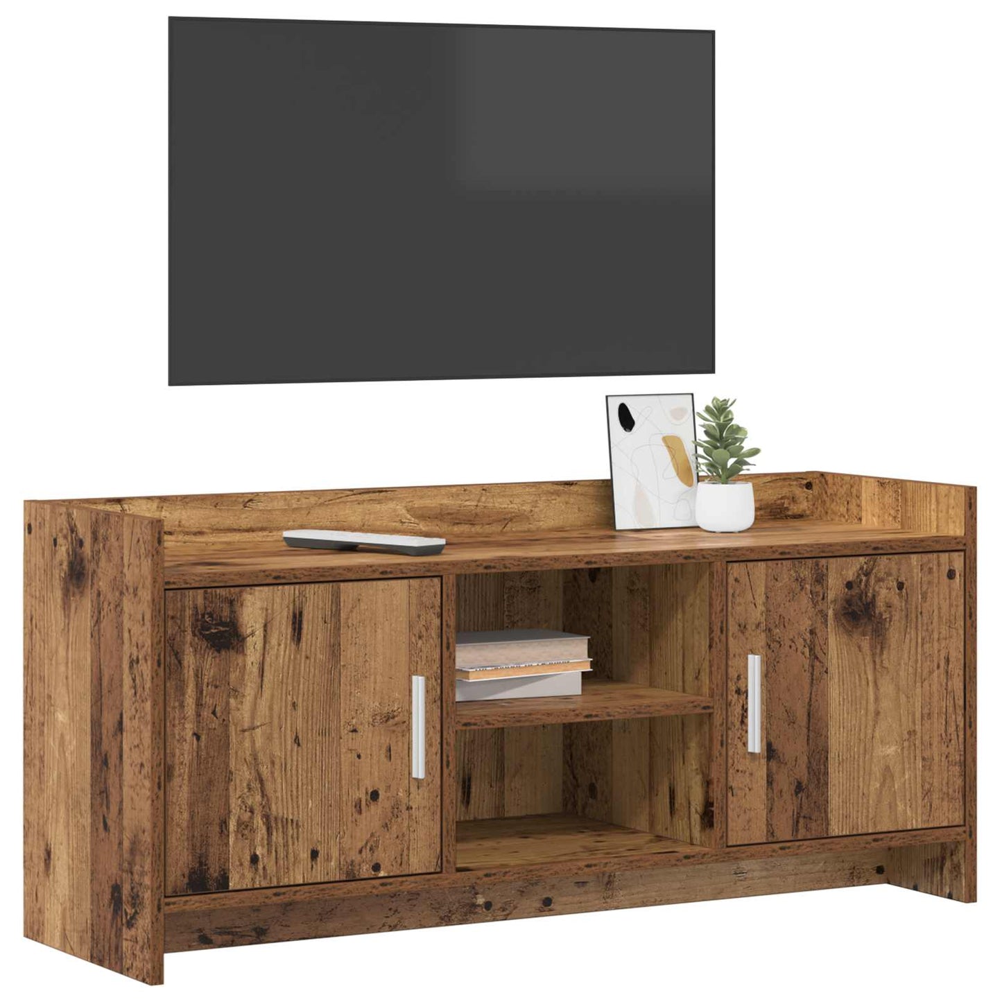 vidaXL TV Cabinet 102 x 33 x 47 cm Old Wood Engineered Wood