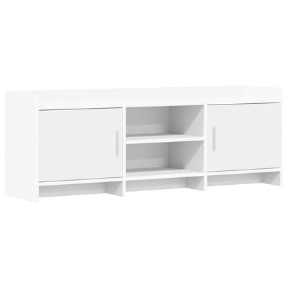 vidaXL TV Cabinet 130 x 33 x 47 cm White Engineered Wood
