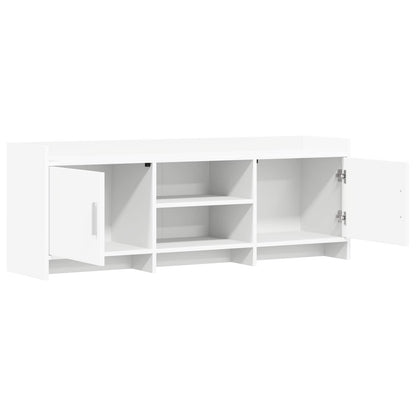 vidaXL TV Cabinet 130 x 33 x 47 cm White Engineered Wood