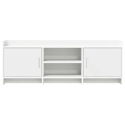 vidaXL TV Cabinet 130 x 33 x 47 cm White Engineered Wood