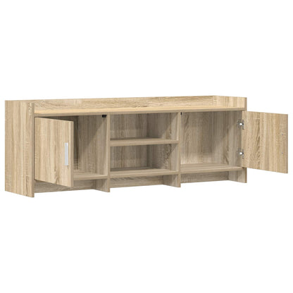 vidaXL TV Cabinet 130 x 33 x 47 cm Sonoma Oak Engineered Wood