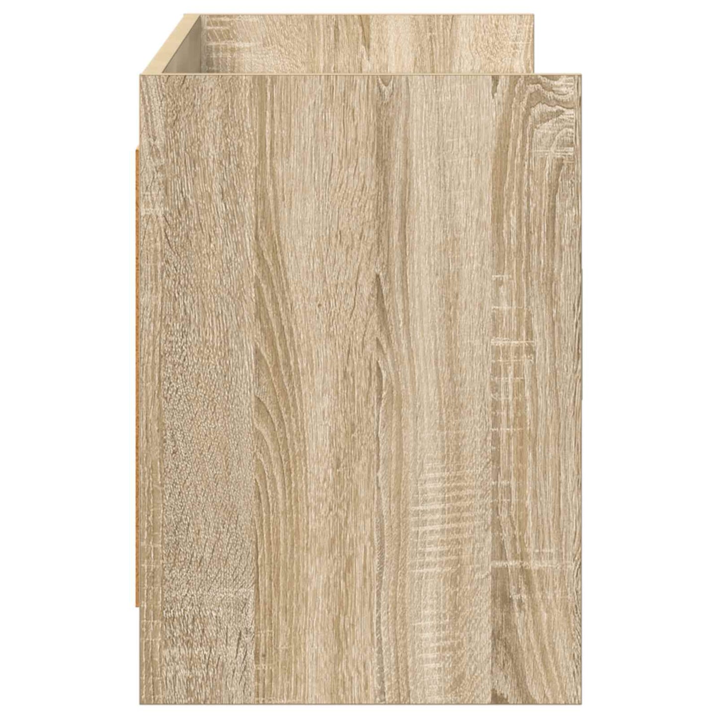 vidaXL TV Cabinet 130 x 33 x 47 cm Sonoma Oak Engineered Wood