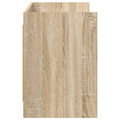 vidaXL TV Cabinet 130 x 33 x 47 cm Sonoma Oak Engineered Wood