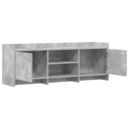 vidaXL TV Cabinet 130 x 33 x 47 cm Concrete Grey Engineered Wood