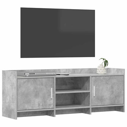 vidaXL TV Cabinet 130 x 33 x 47 cm Concrete Grey Engineered Wood