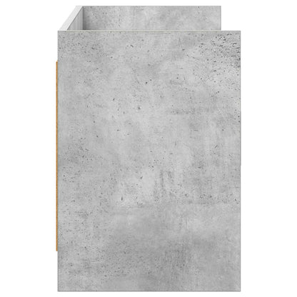 vidaXL TV Cabinet 130 x 33 x 47 cm Concrete Grey Engineered Wood