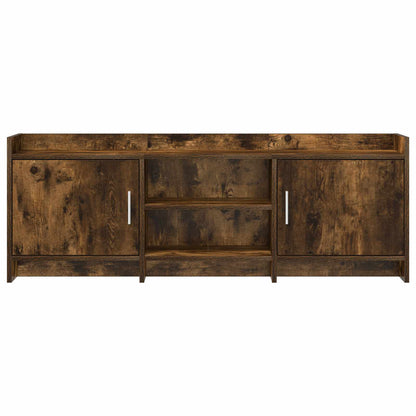 vidaXL TV Cabinet 130 x 33 x 47 cm Smoked Oak Engineered Wood