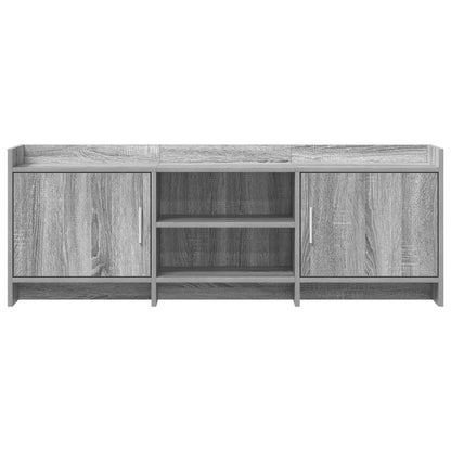 vidaXL TV Cabinet 130 x 33 x 47 cm Grey Sonoma Engineered Wood