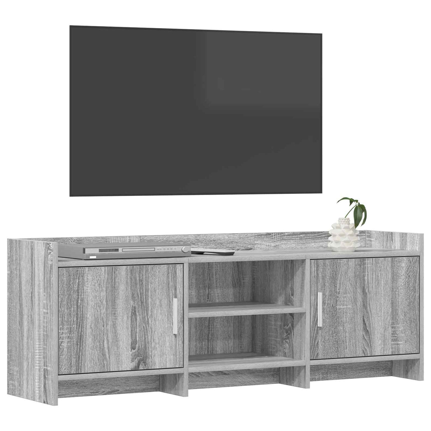 vidaXL TV Cabinet 130 x 33 x 47 cm Grey Sonoma Engineered Wood