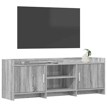 vidaXL TV Cabinet 130 x 33 x 47 cm Grey Sonoma Engineered Wood