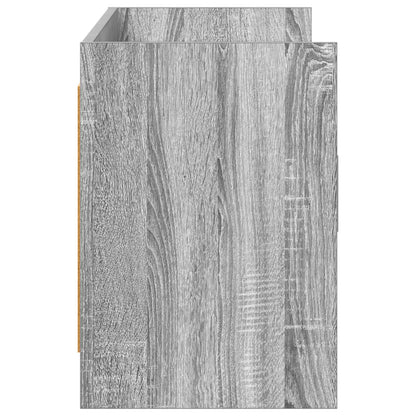 vidaXL TV Cabinet 130 x 33 x 47 cm Grey Sonoma Engineered Wood