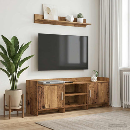 vidaXL TV Cabinet 130 x 33 x 47 cm Old Wood Engineered Wood