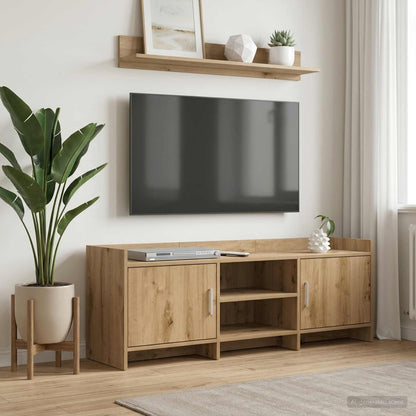 vidaXL TV Cabinet 130 x 33 x 47 cm Artisan Oak Engineered Wood