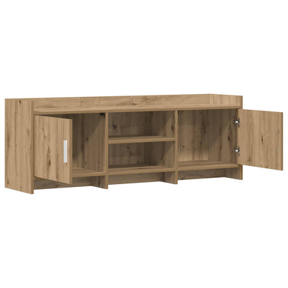 vidaXL TV Cabinet 130 x 33 x 47 cm Artisan Oak Engineered Wood