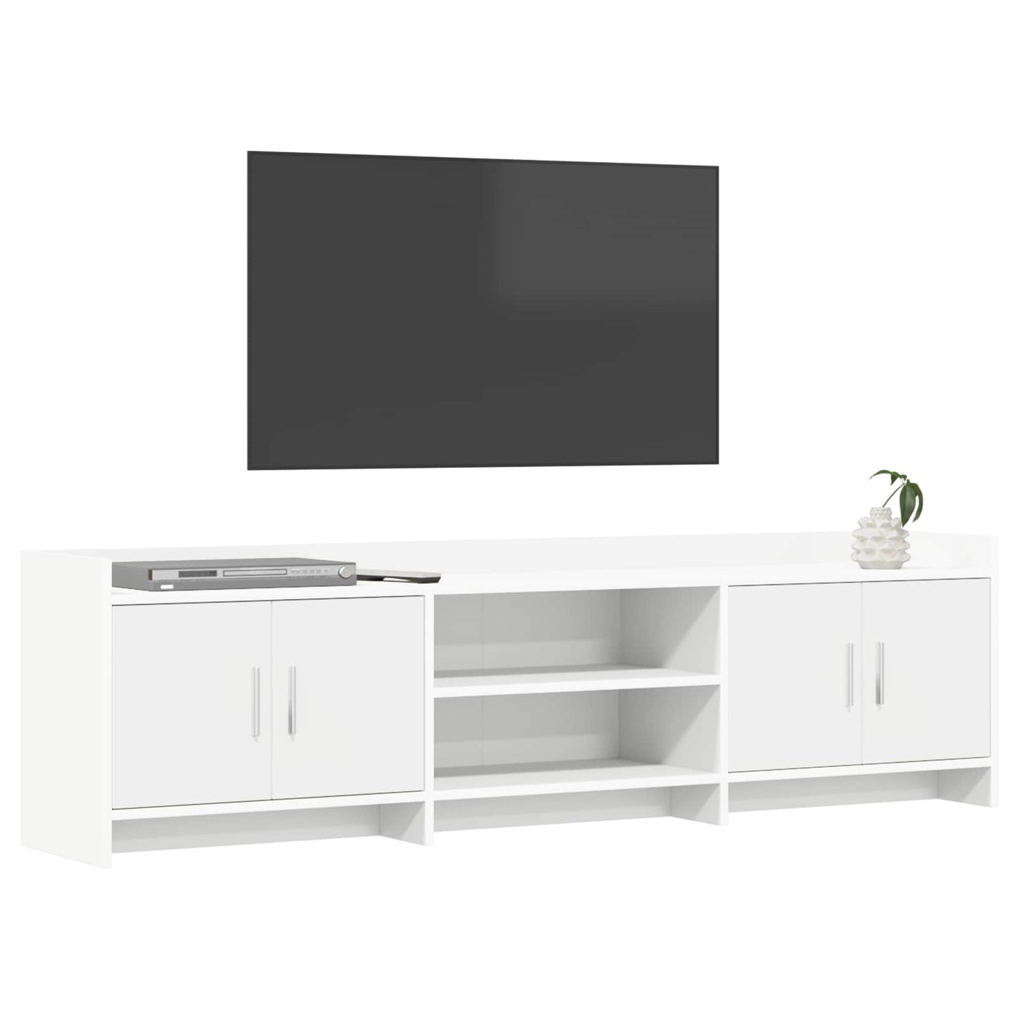 vidaXL TV Cabinet 168 x 33 x 47 cm White Engineered Wood