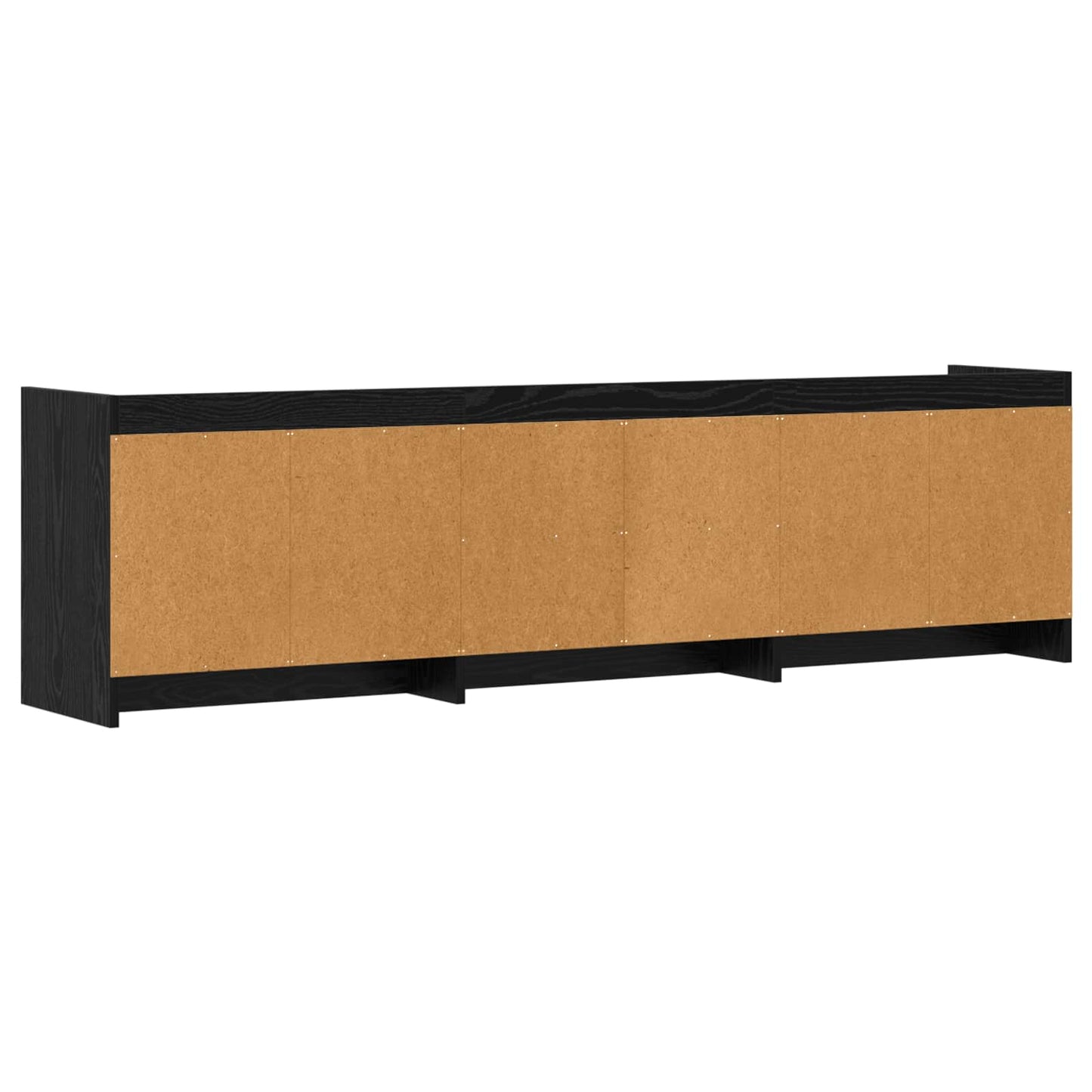 vidaXL TV Cabinet 168 x 33 x 47 cm Black Oak Engineered Wood
