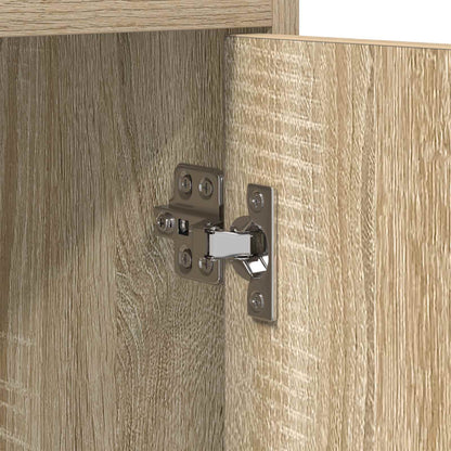 vidaXL TV Cabinet 168 x 33 x 47 cm Sonoma Oak Engineered Wood