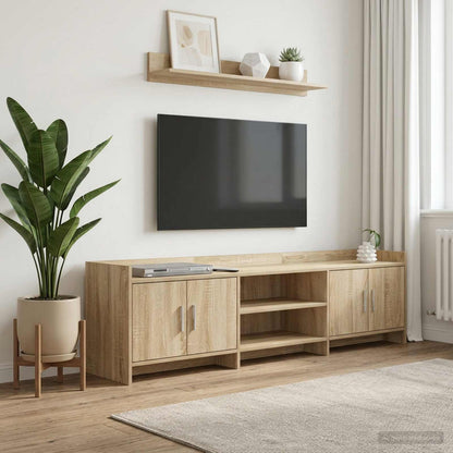 vidaXL TV Cabinet 168 x 33 x 47 cm Sonoma Oak Engineered Wood
