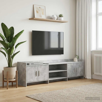 vidaXL TV Cabinet 168 x 33 x 47 cm Concrete Grey Engineered Wood