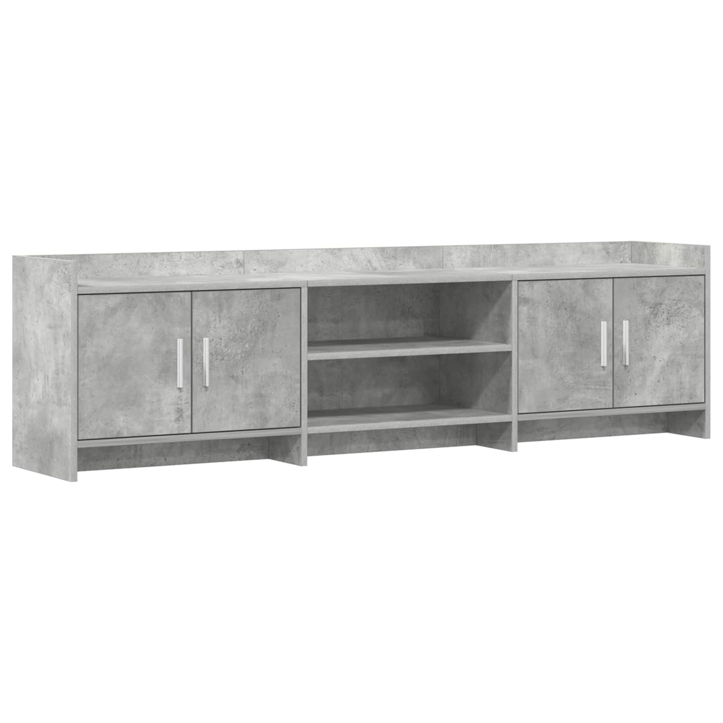 vidaXL TV Cabinet 168 x 33 x 47 cm Concrete Grey Engineered Wood