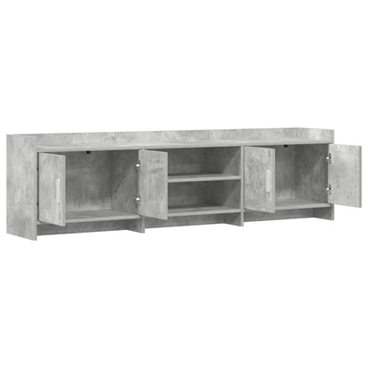 vidaXL TV Cabinet 168 x 33 x 47 cm Concrete Grey Engineered Wood