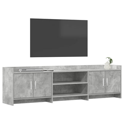 vidaXL TV Cabinet 168 x 33 x 47 cm Concrete Grey Engineered Wood