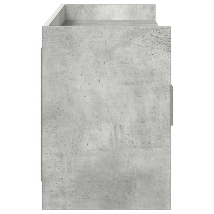 vidaXL TV Cabinet 168 x 33 x 47 cm Concrete Grey Engineered Wood