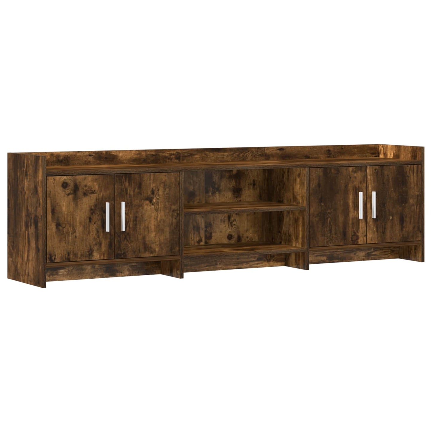 vidaXL TV Cabinet 168 x 33 x 47 cm Smoked Oak Engineered Wood