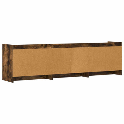 vidaXL TV Cabinet 168 x 33 x 47 cm Smoked Oak Engineered Wood