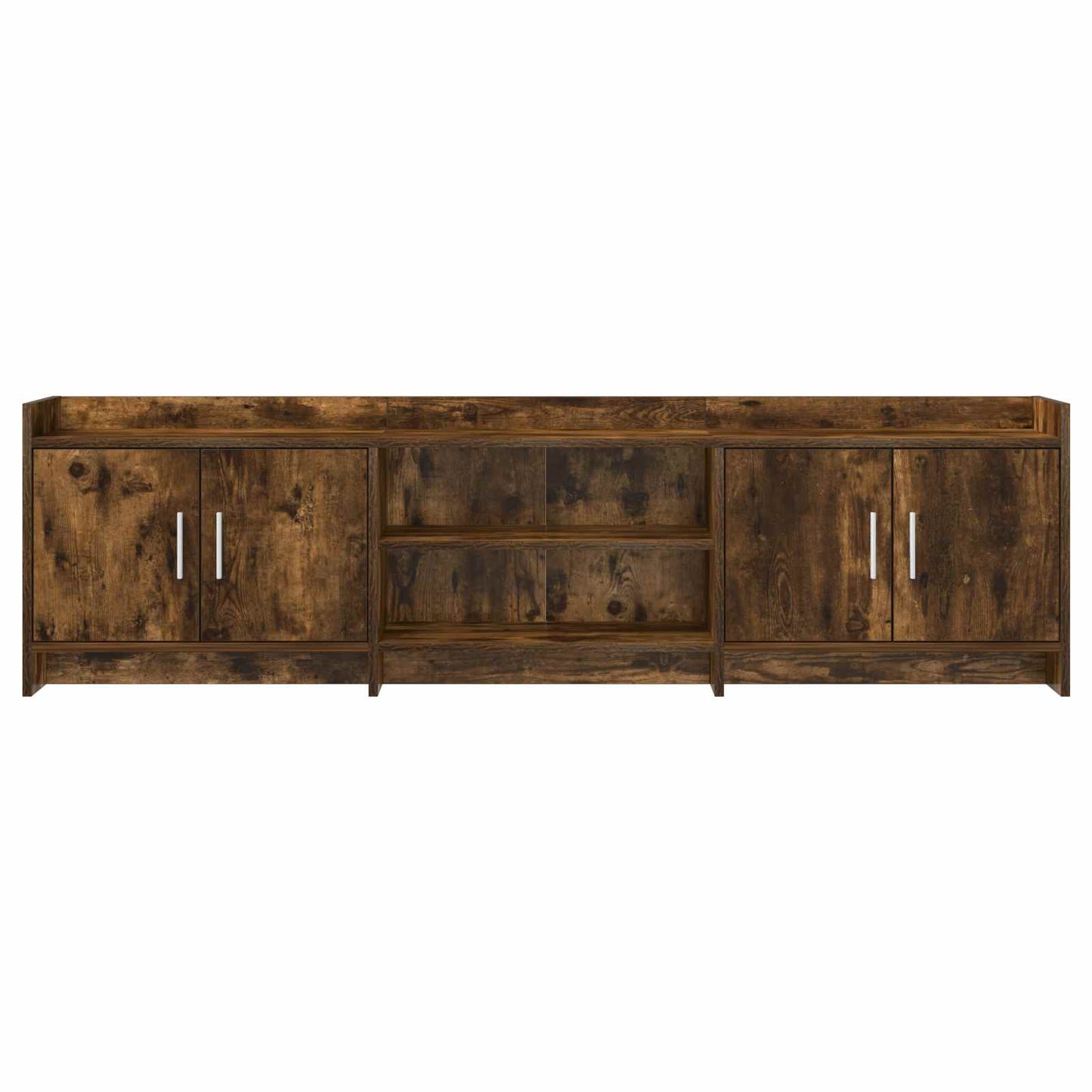 vidaXL TV Cabinet 168 x 33 x 47 cm Smoked Oak Engineered Wood