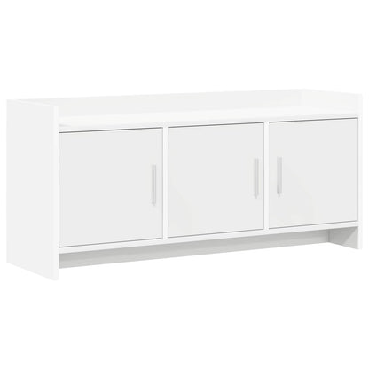 vidaXL TV Cabinet 102 x 33 x 47 cm White Engineered Wood