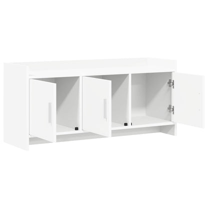 vidaXL TV Cabinet 102 x 33 x 47 cm White Engineered Wood